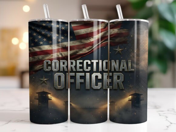 Correctional Officer 20oz Tumbler Wrap