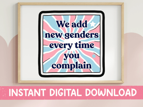 New Genders Sunburst SVG Trans