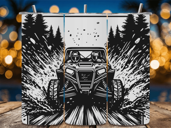 Off Road Sport ATV Rider Laser Tumbler