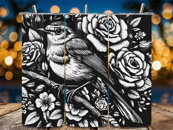 Robin Rose Branch Nature Tumbler