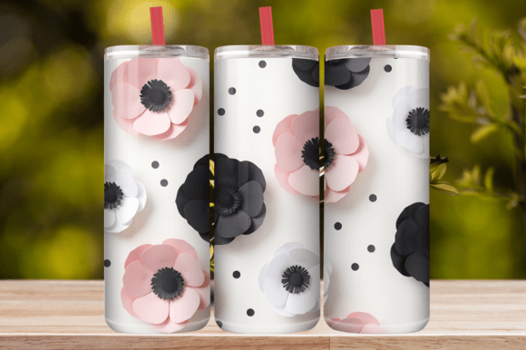 Soft Pink Blossom Tumbler Wrap