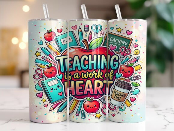 Teaching is a Work of Heart Tumbler Wrap
