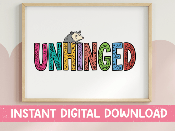 Unhinged Possum Funny SVG PNG