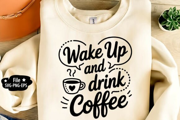 Wake Up and Drink Coffee SVG PNG