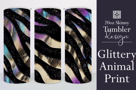 Zebra Stripes 20oz Tumbler Wrap 1